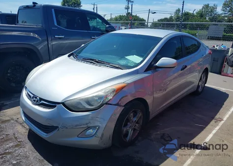 2012 Hyundai Elantra Gls from USA, damaged, VIN 5NPDH4AE1CH148547